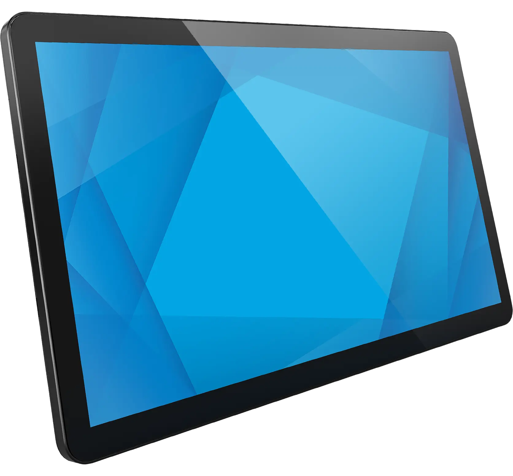 Image of 13-inch touchscreen monitor showing its anti-glare, flicker-free backlight design, and low blue light settings