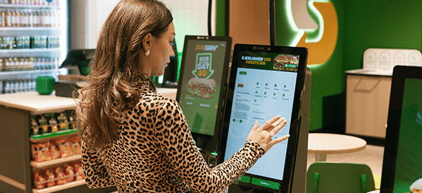 Borne de commande en libre-service Subway