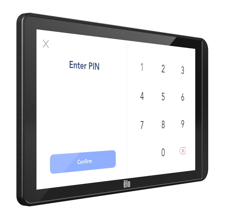 Image of PIN on Glass POS System Demonstration Left to right top to bottom