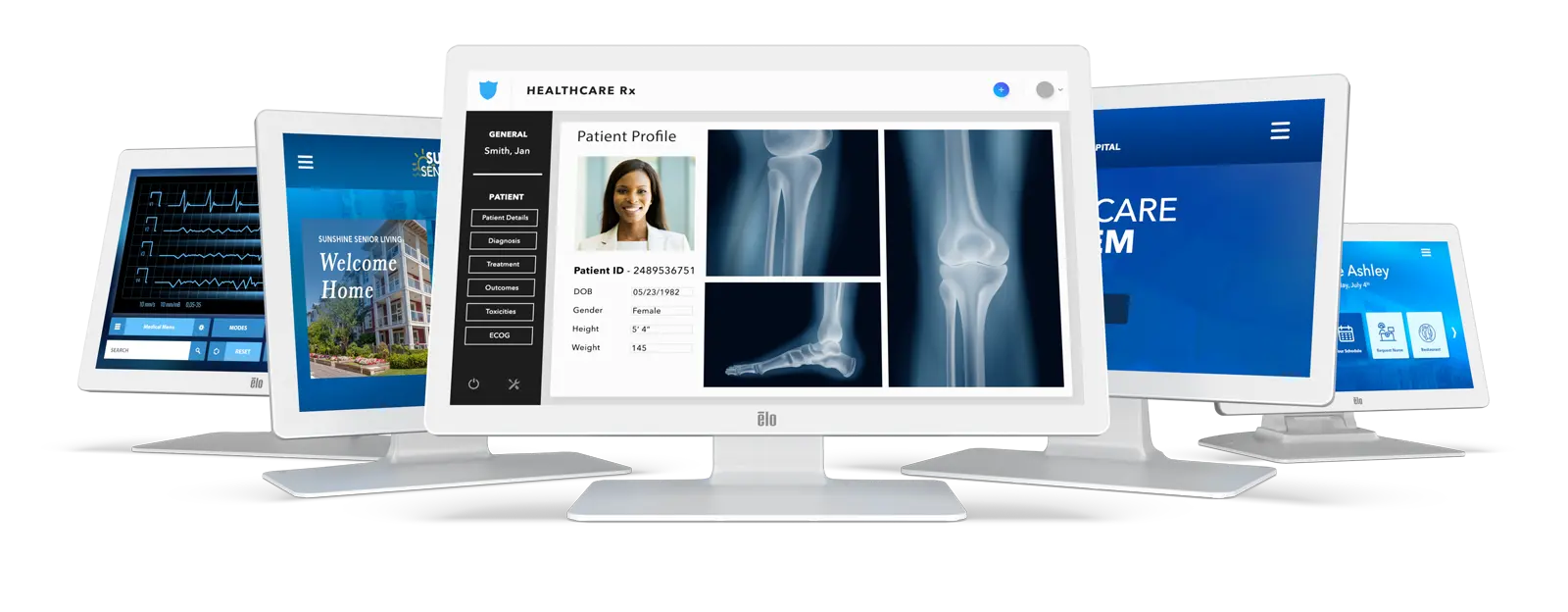 Touchscreens de Grau Medico