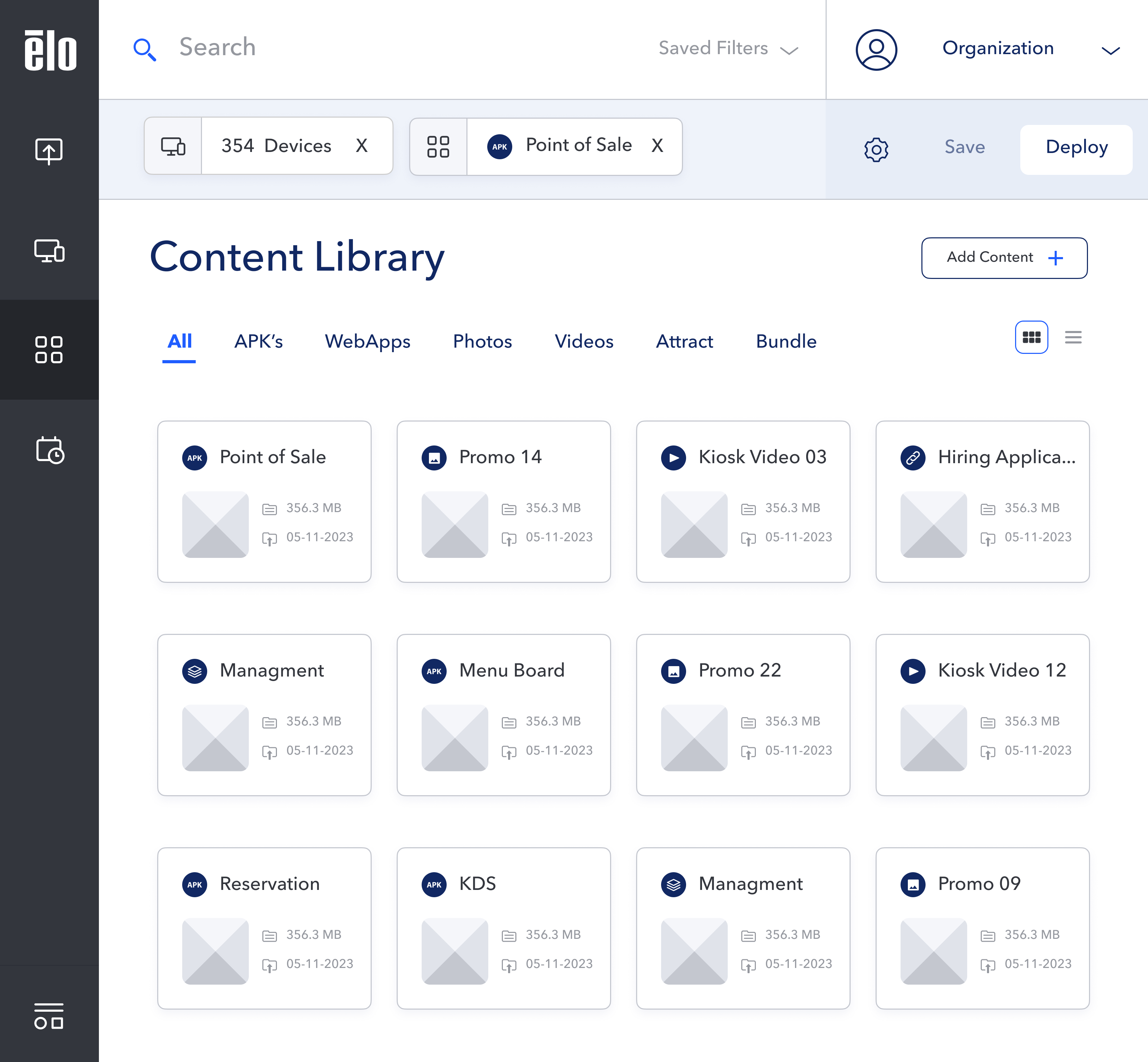 Eloview content library