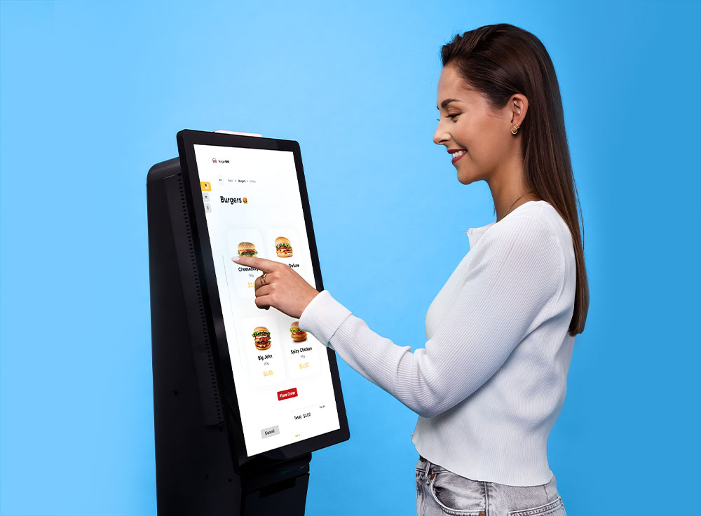 Image of restaurant kiosk for self-ordering