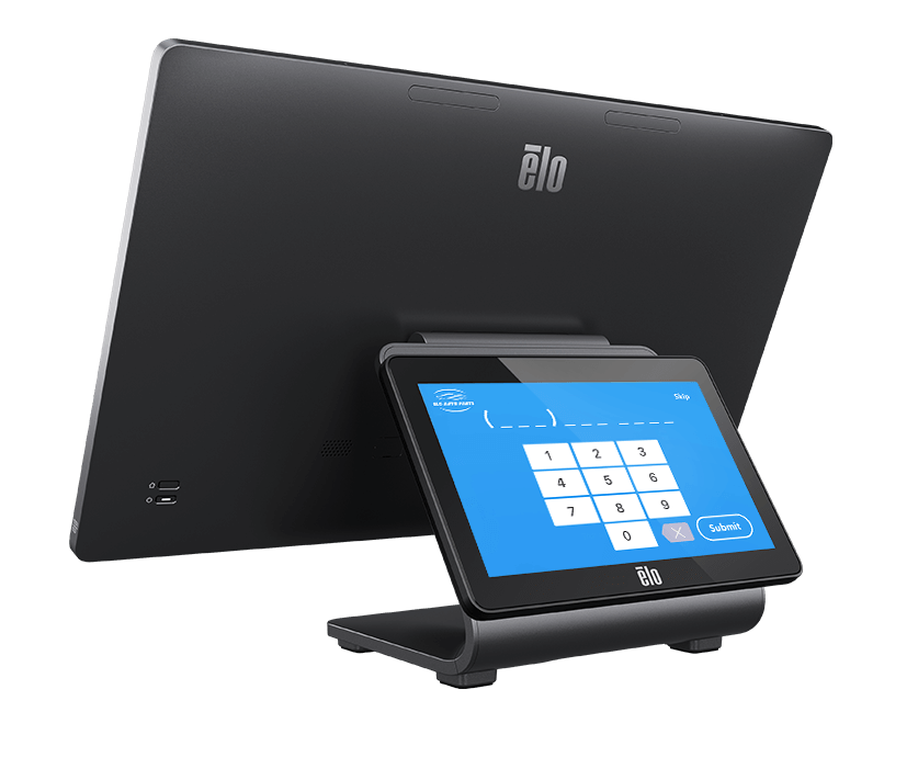 15 inch Android EloPOS terminal with customer facing display