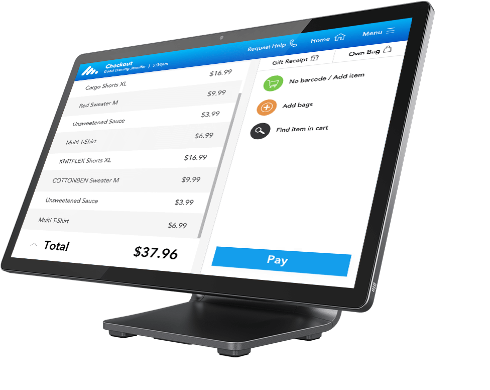 Elo Android EloPOS Z10 terminals offers a fully integrated 15 inch Full HD interactive display