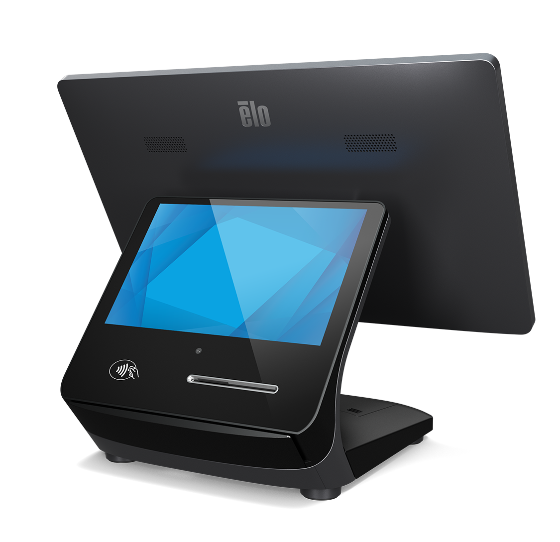 Elo Pay 7-inch POS Terminal integrated with Z70 Stand.